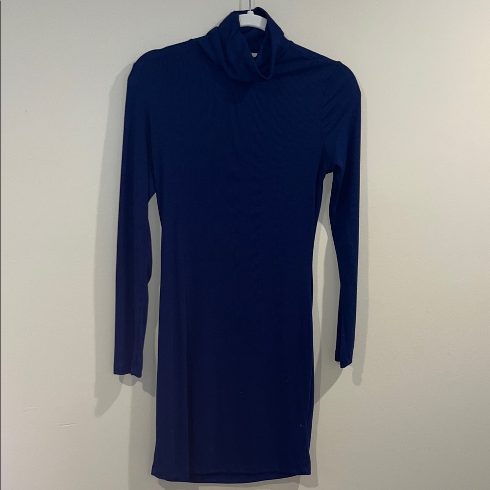Lulu's Midnight Blue Long Sleeve Dress